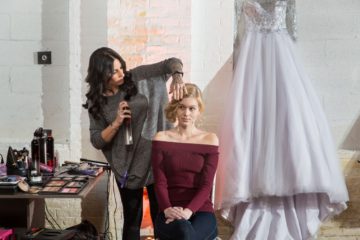 When to hire your hair stylist and make up artist for your wedding day.