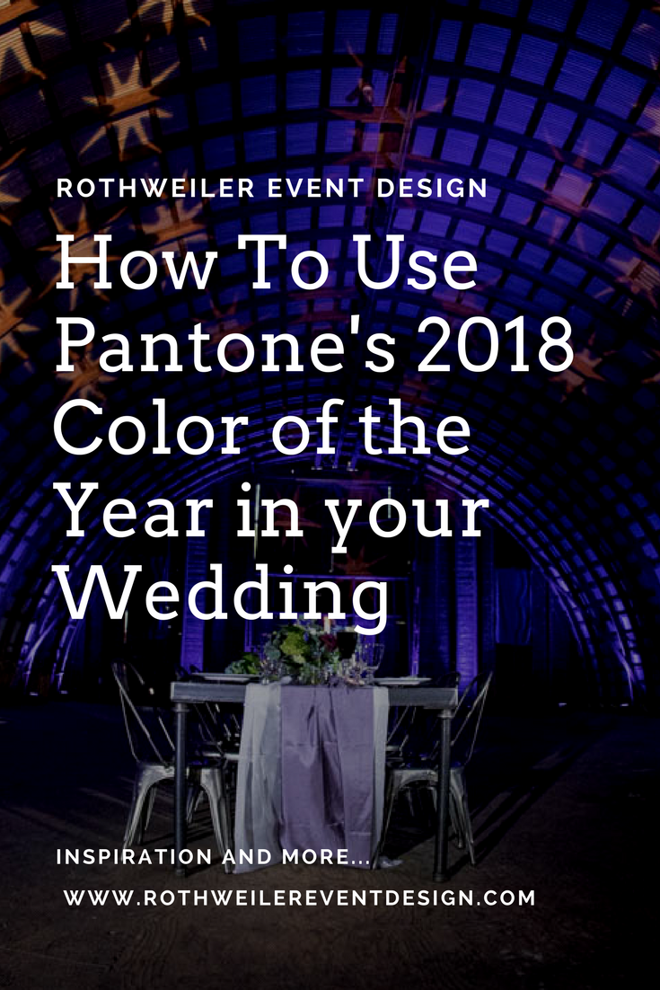 Pantone's 2018 Color of the Year is perfect for all types of weddings! Visit our blog for ways to use ultra-violet in your own wedding and get inspired with images from real weddings!