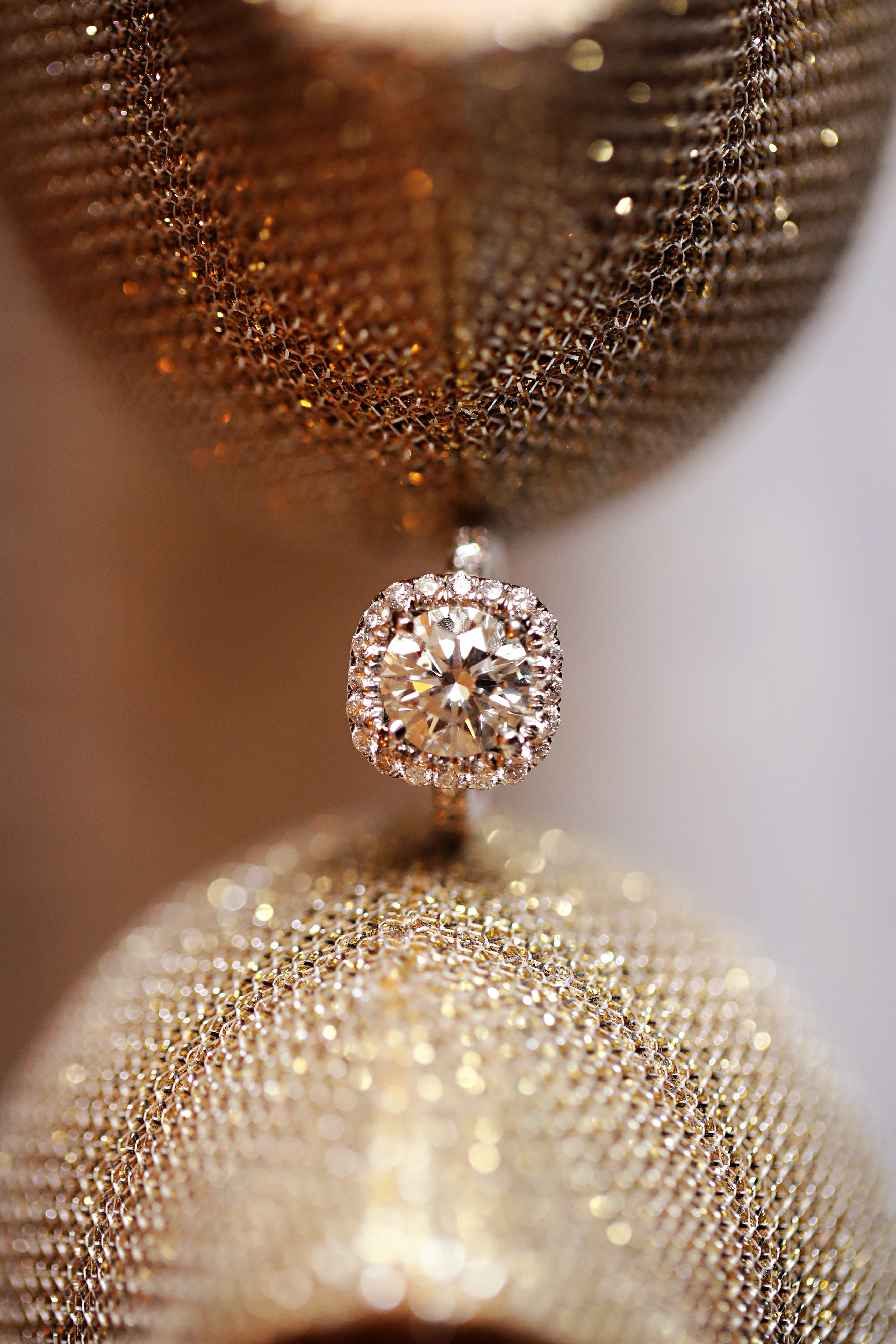 A gorgeous solitaire and a pair of gold heels gave our bride plenty of sparkle for her NYC wedding day!