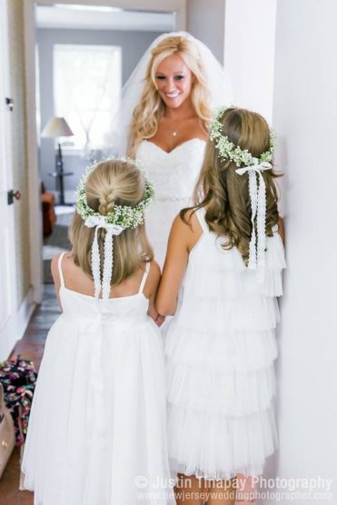 Flower girl floral crowns