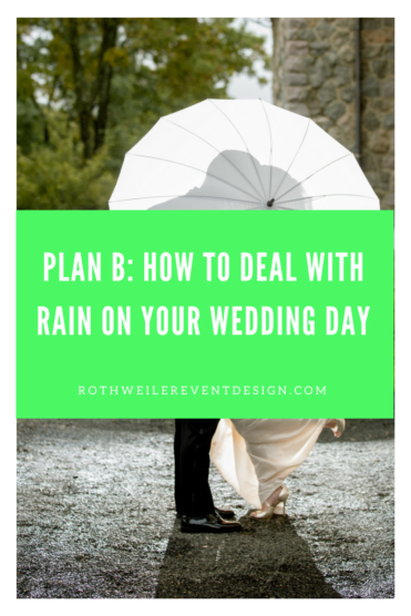 A blog about handling bad weather on your wedding day