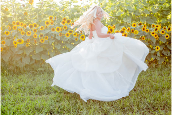 Bride outside