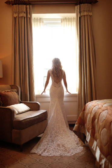 Bride in gown