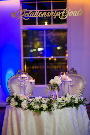 wedding sweetheart table