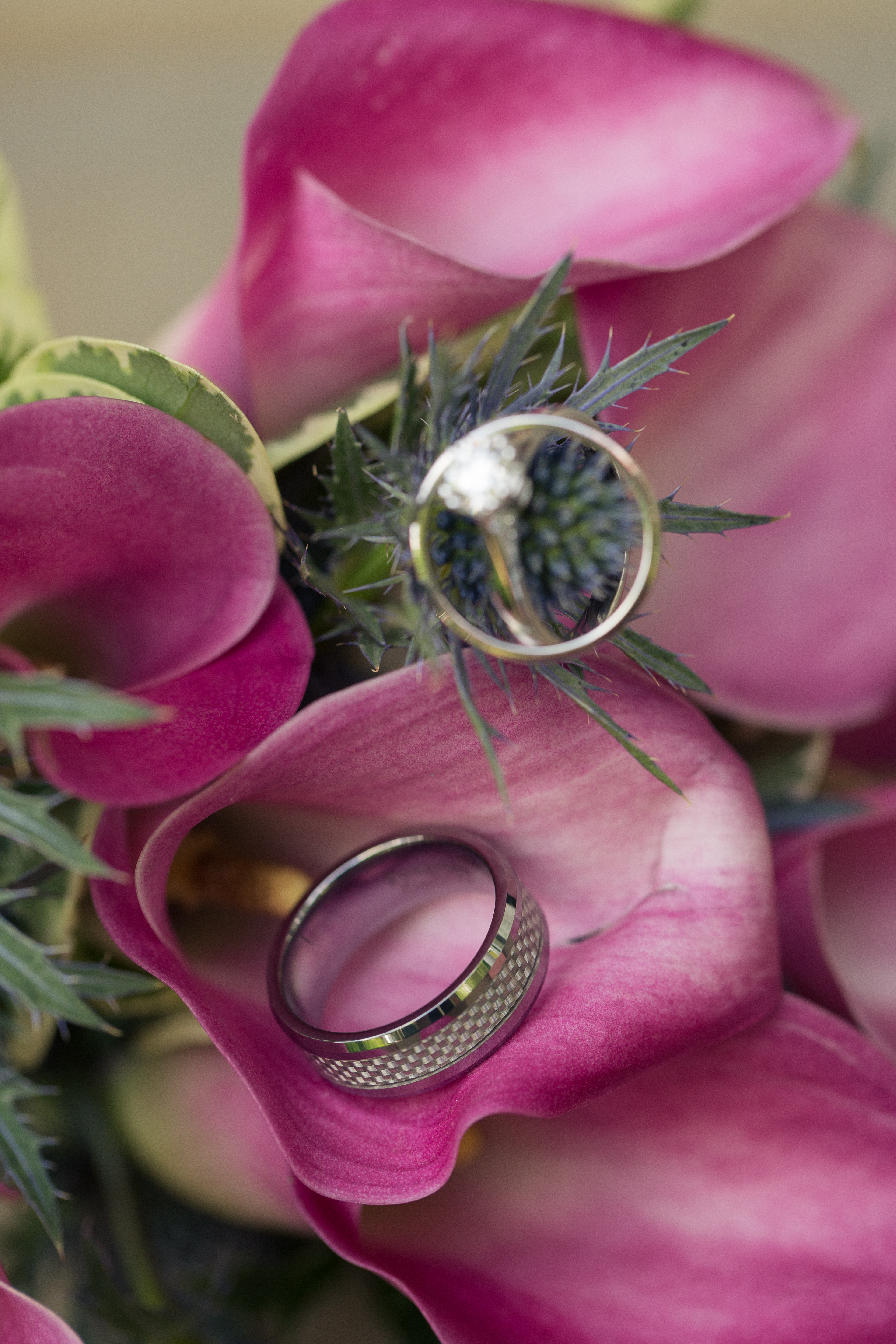 flowers and rings