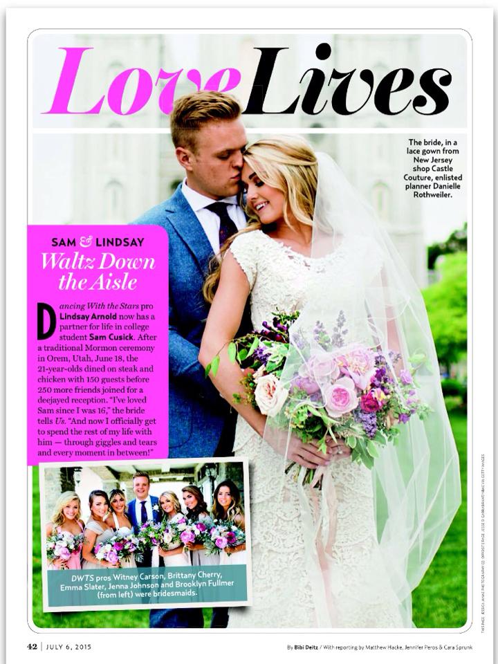 Lindsay Arnold magazine wedding