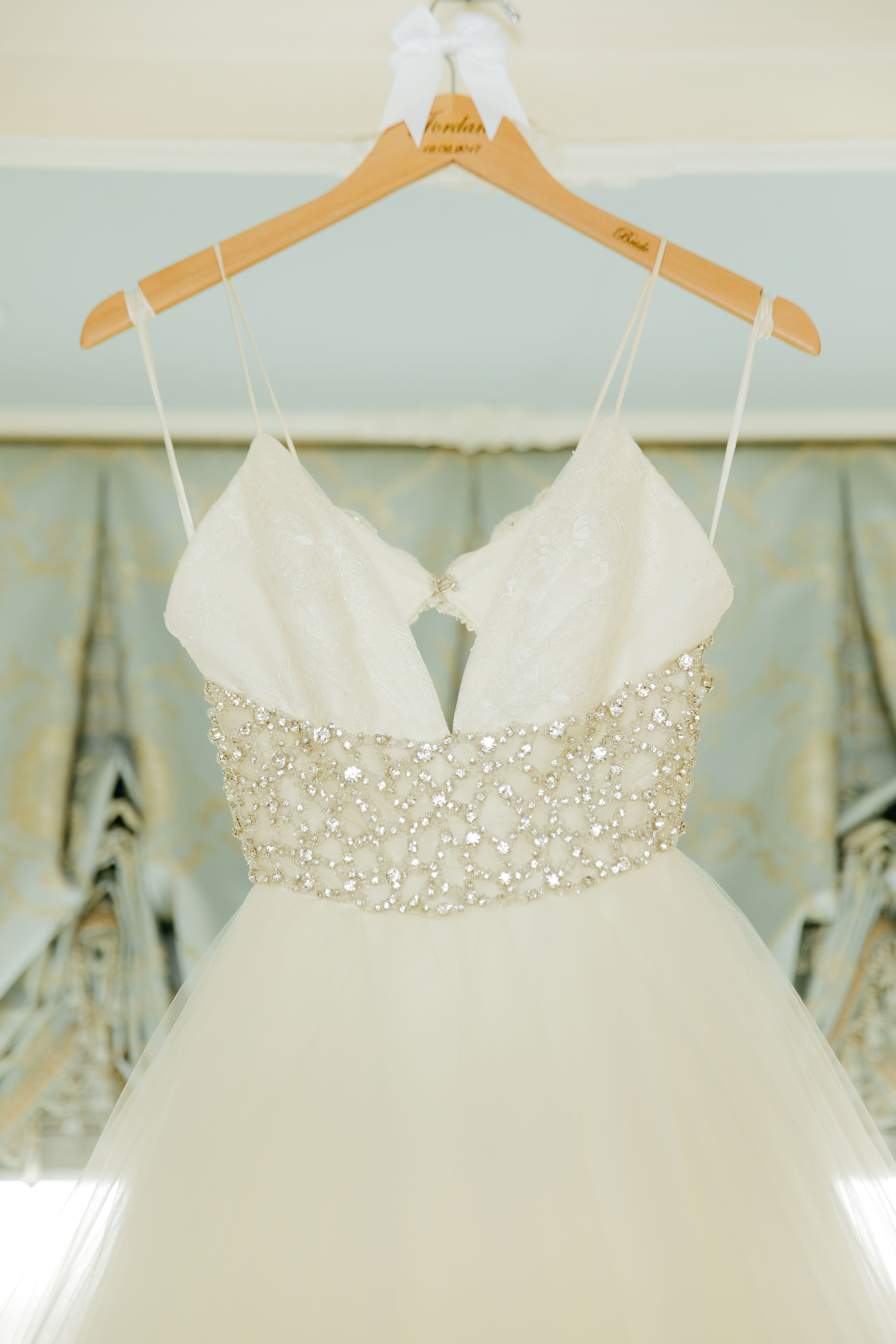 wedding gown bodice with sparkle