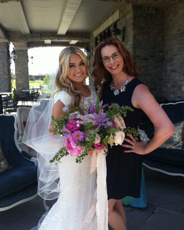 Wedding planner with bride Lindsay Arnold