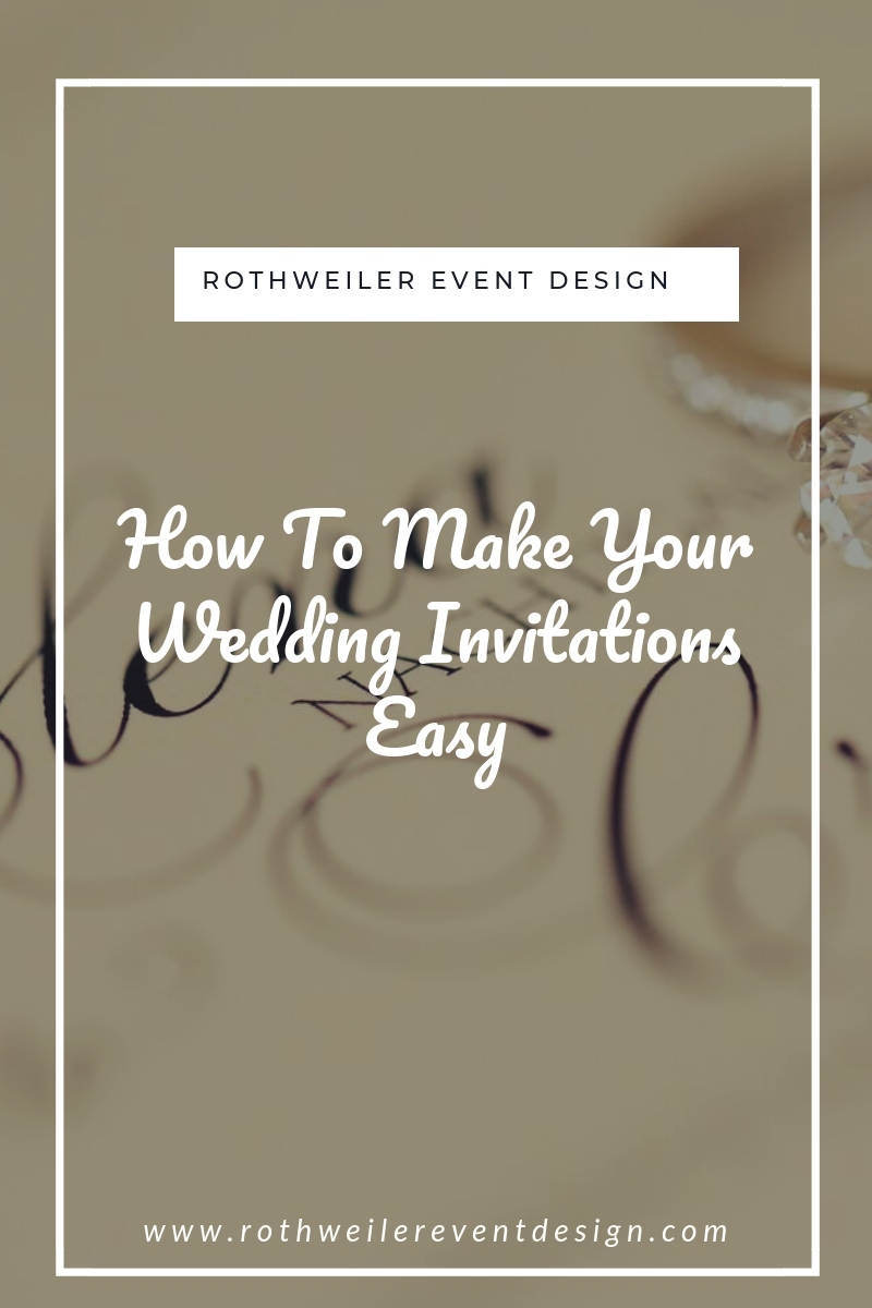 blog cover for how to make your wedding invitations easy