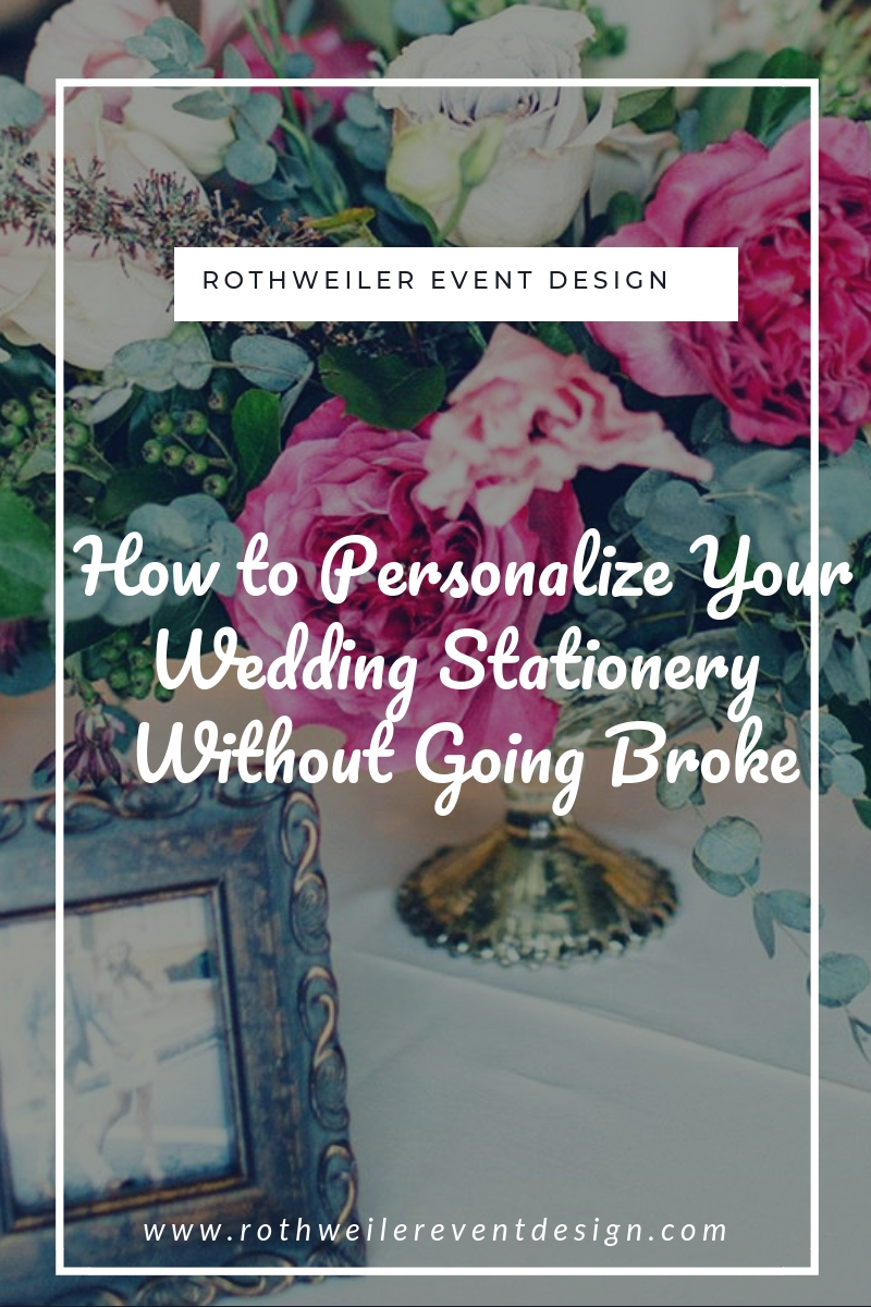blog cover for blog about getting wedding stationery without going broke