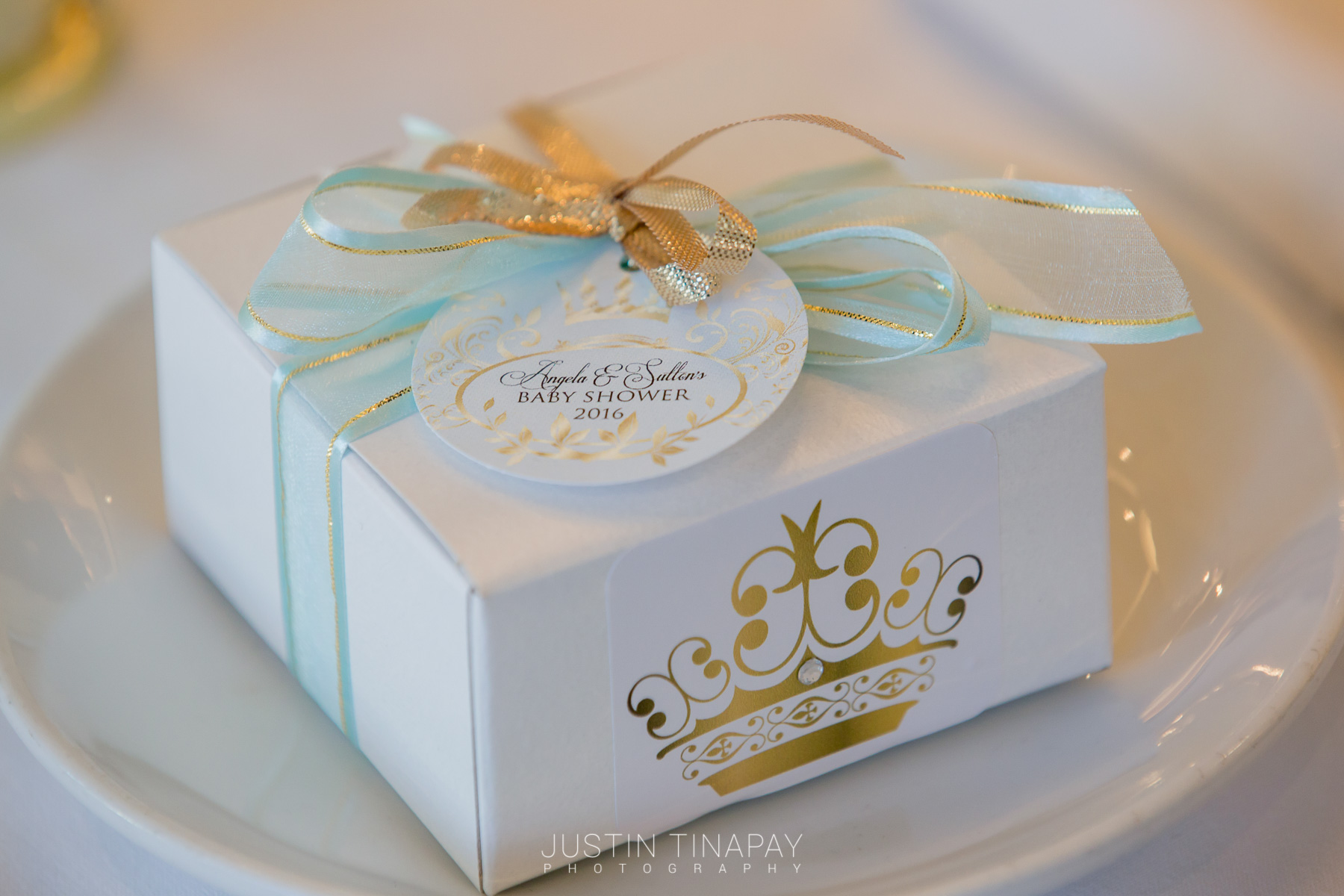 personalized favor box for a baby shower