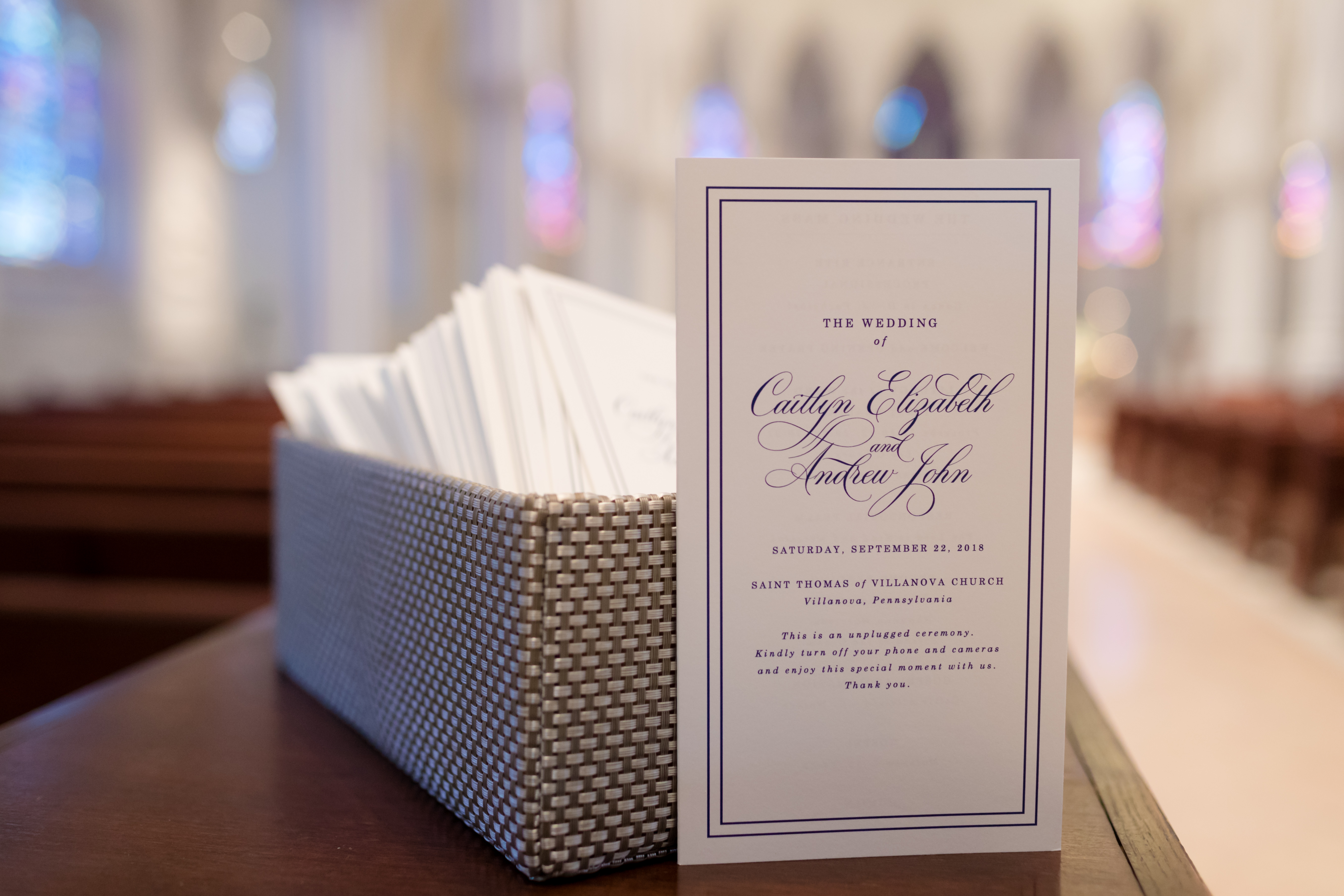 modern wedding ceremony program