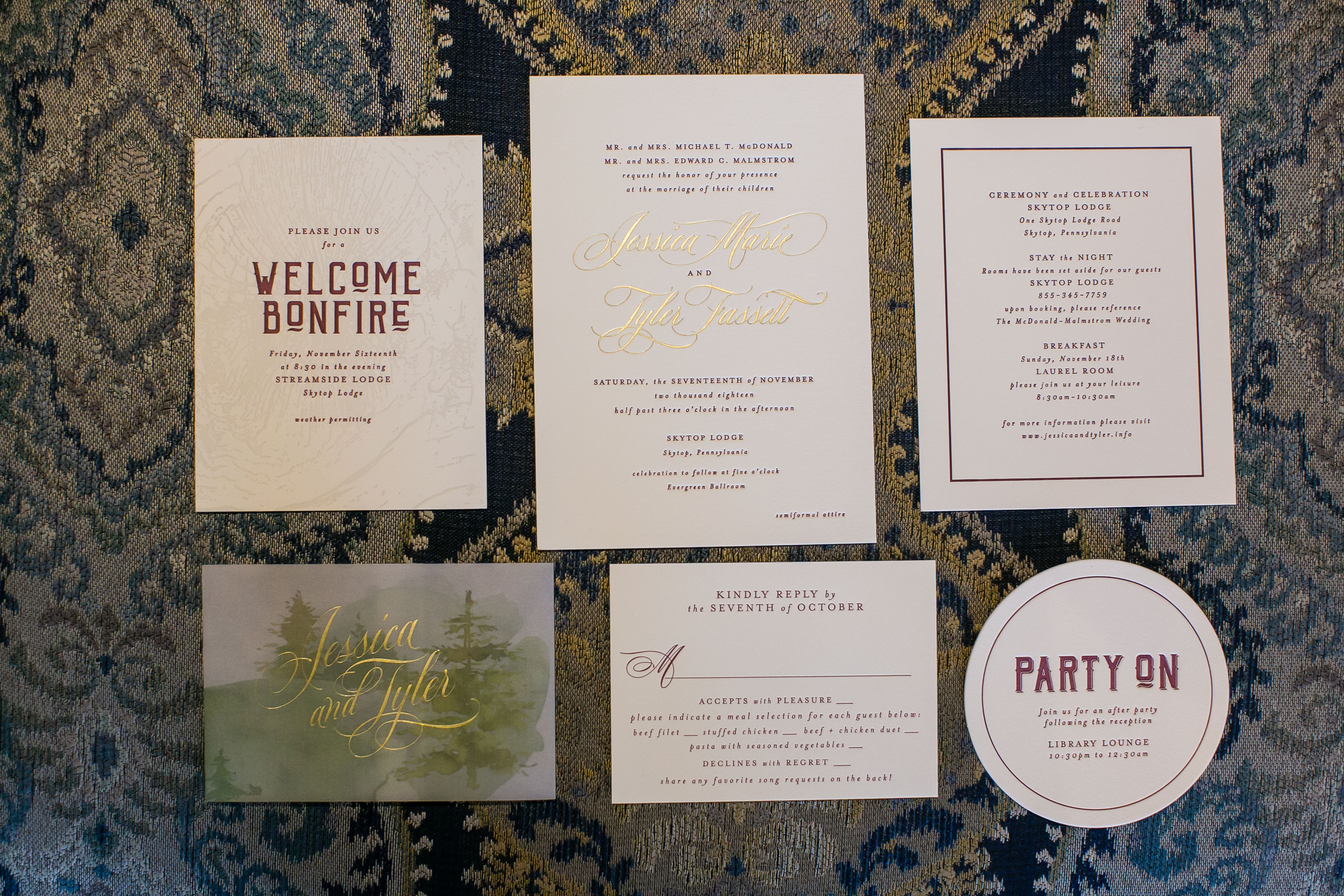 fall invitation suite