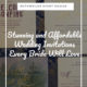 blog cover for blog about wedding stationery