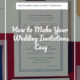 blog cover for wedding invitation tips and tricks