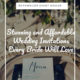 blog cover for stunning and affordable wedding invitations blog