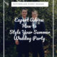 blog cover for blog about summer wedding party wardrobe