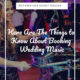 blog cover for blog about booking wedding music