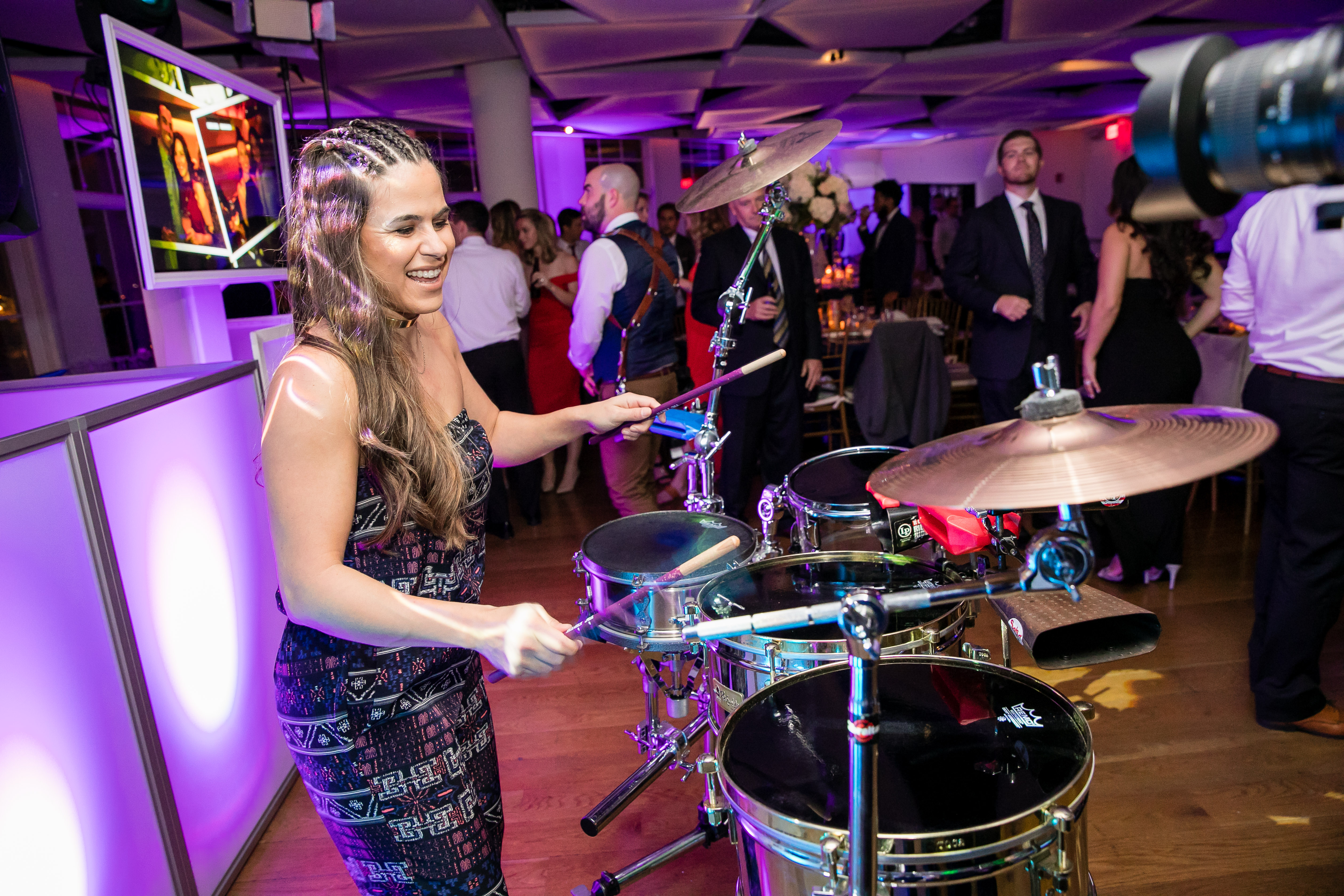 drummer at wedding reception