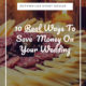 blog cover for blog about saving money on your wedding