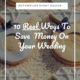 blog cover for blog about saving money on weddings