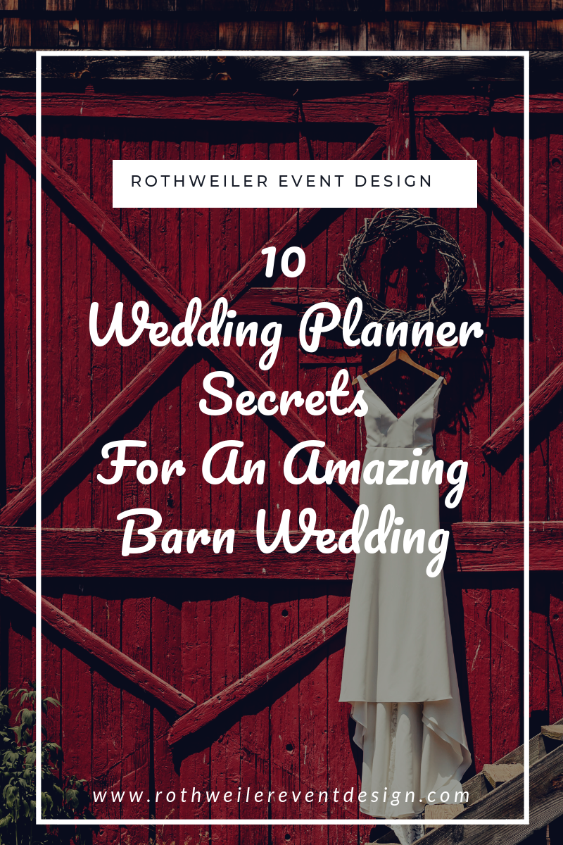 blog cover for blog about planning a barn wedding