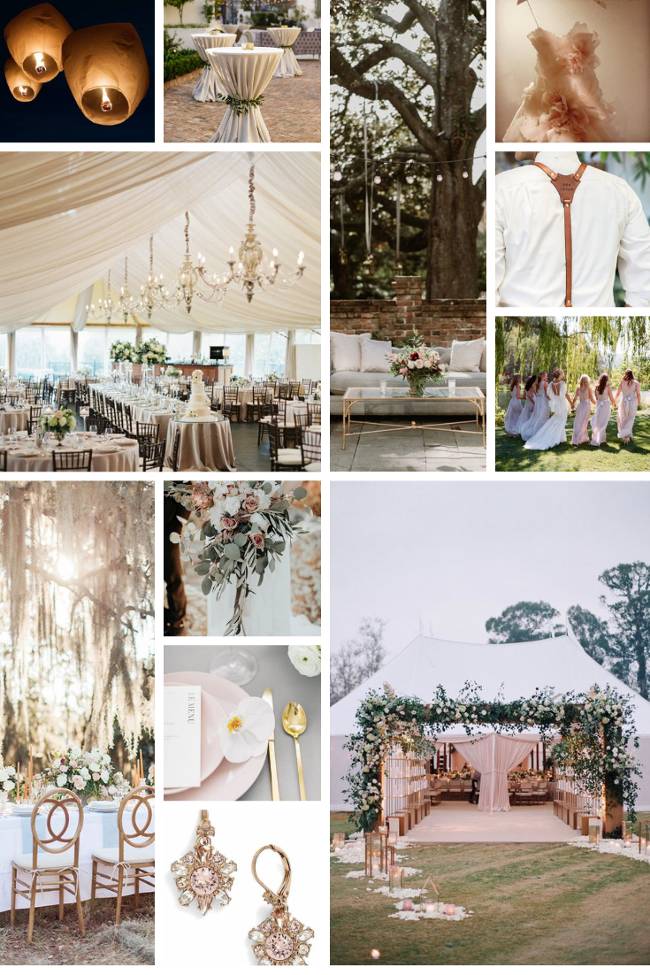 inspo board for blake and ryan's wedding