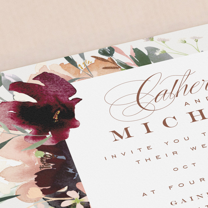 floral invitations