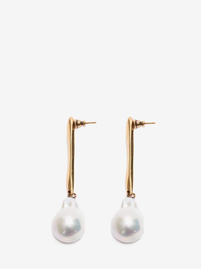 pearl drop earrings