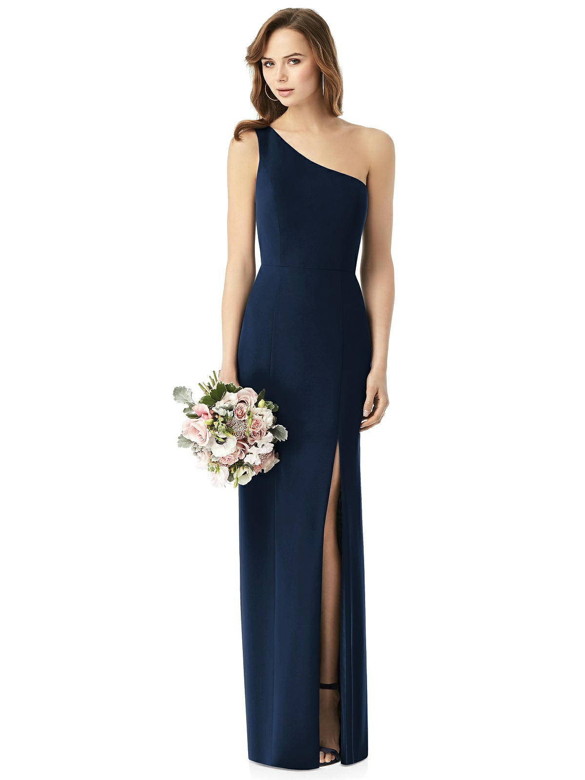 fall wedding bridesmaid dress blue