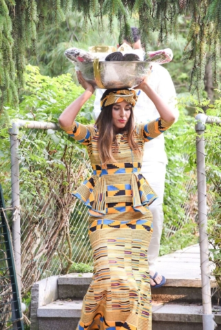 ghana traditional wedding bridesmaids