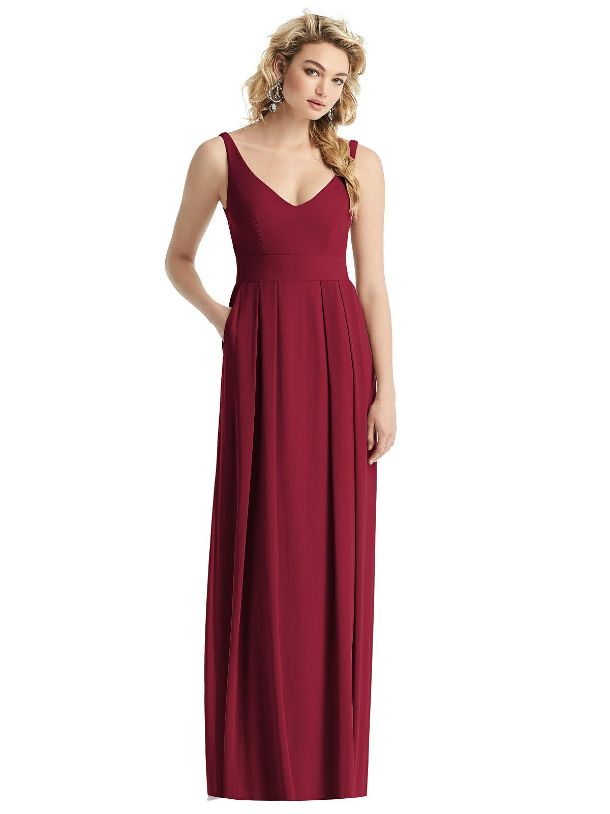 fall wedding bridesmaid dress burgundy