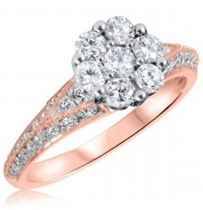 rose gold engagement ring