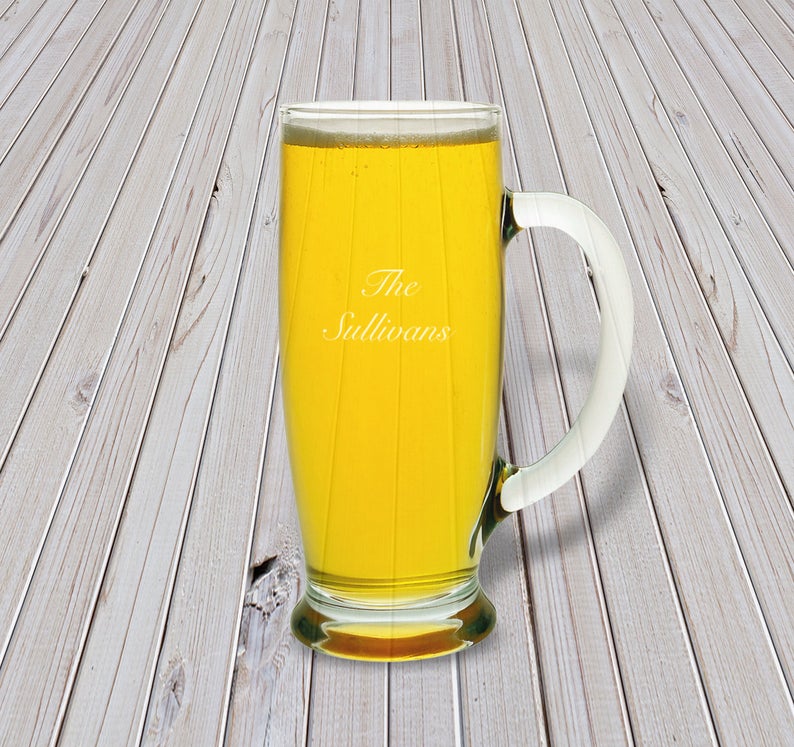 engraved beer mugs