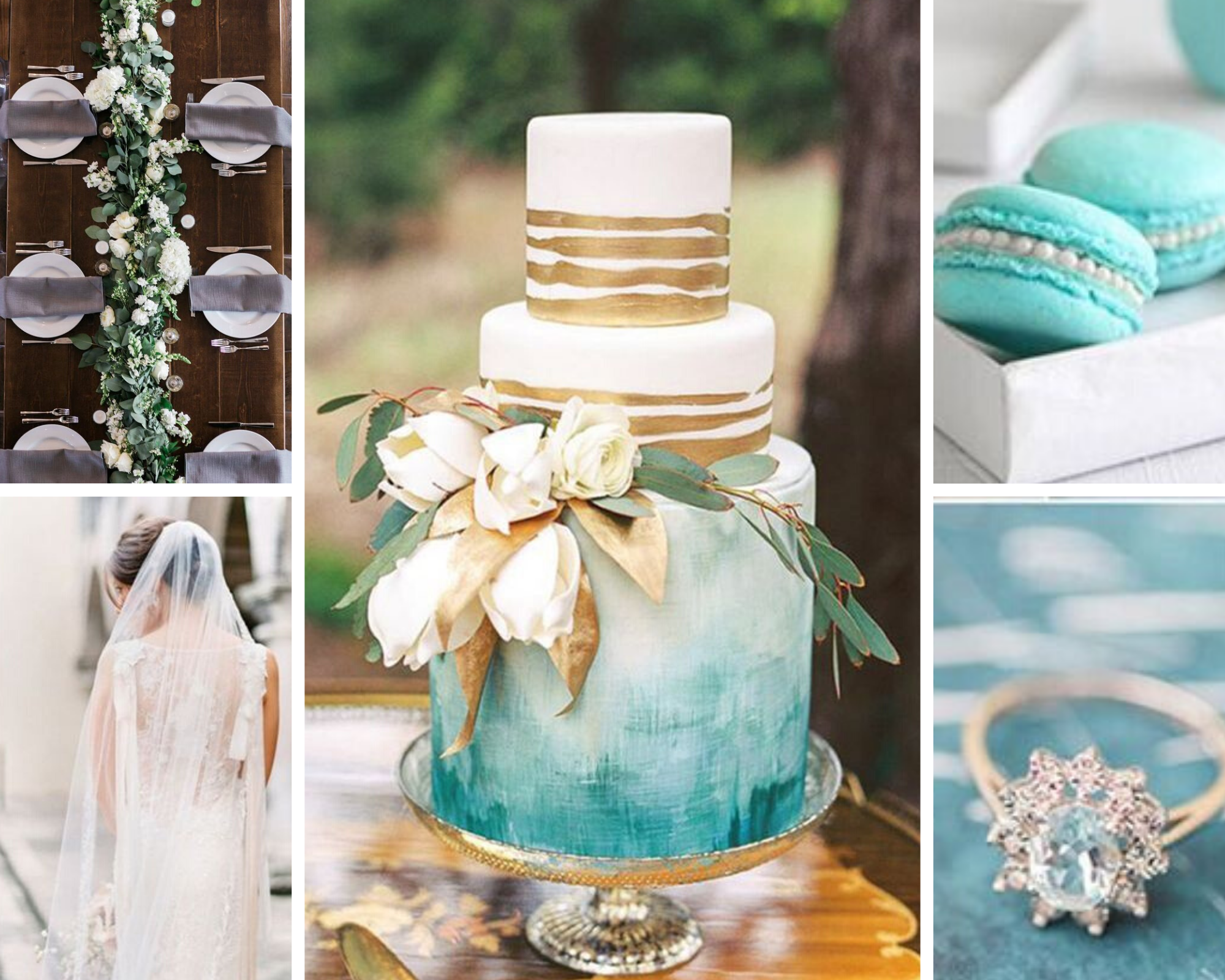 purist blue wedding inspo board