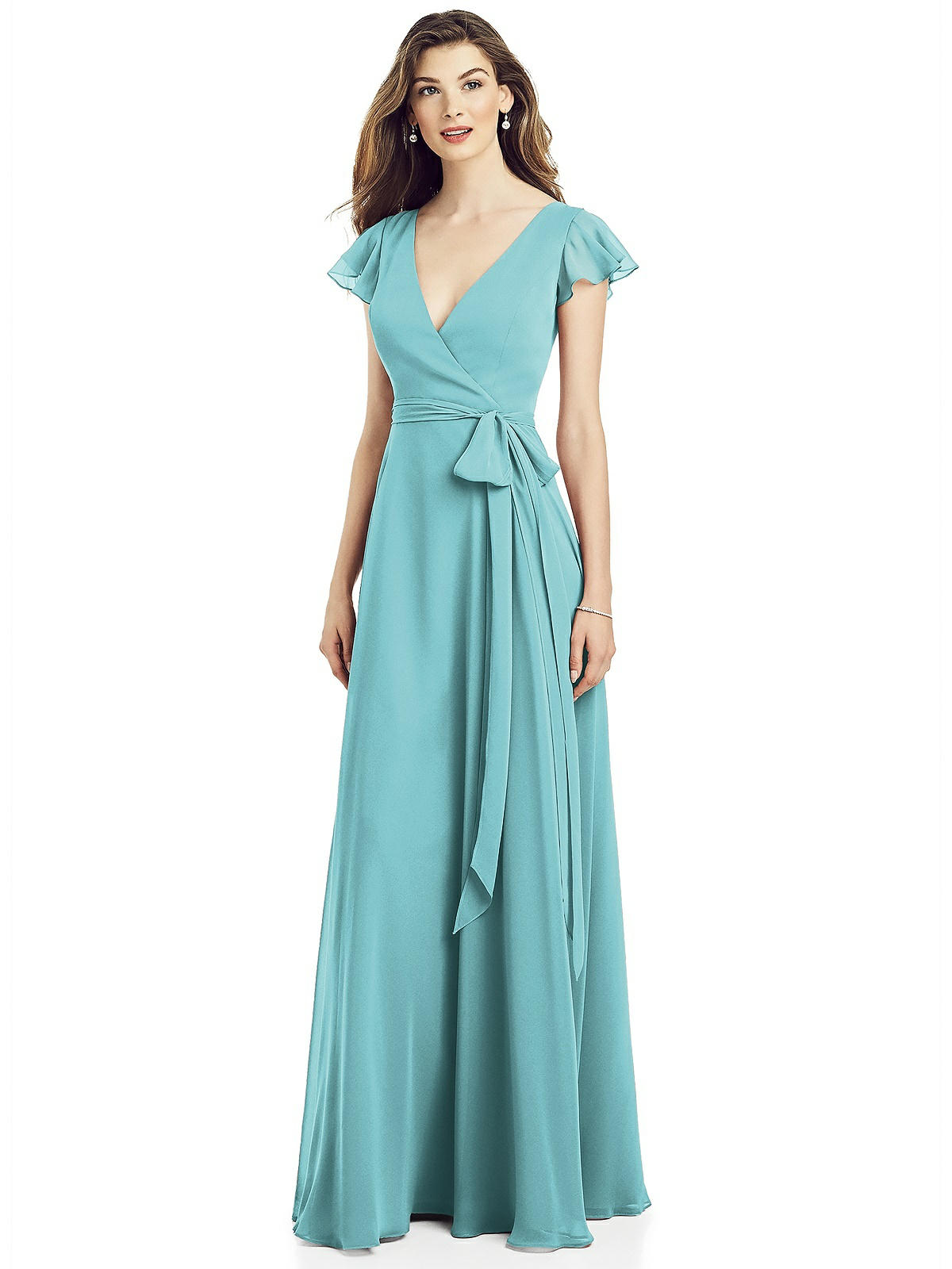 blue bridesmaid dress