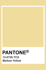 pantone mellow yellow