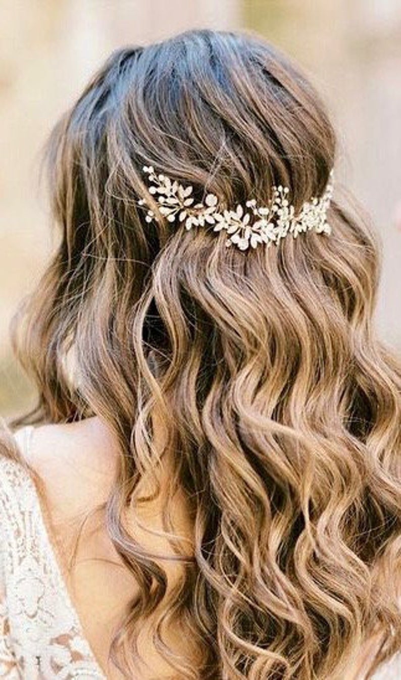 flowery hair comb