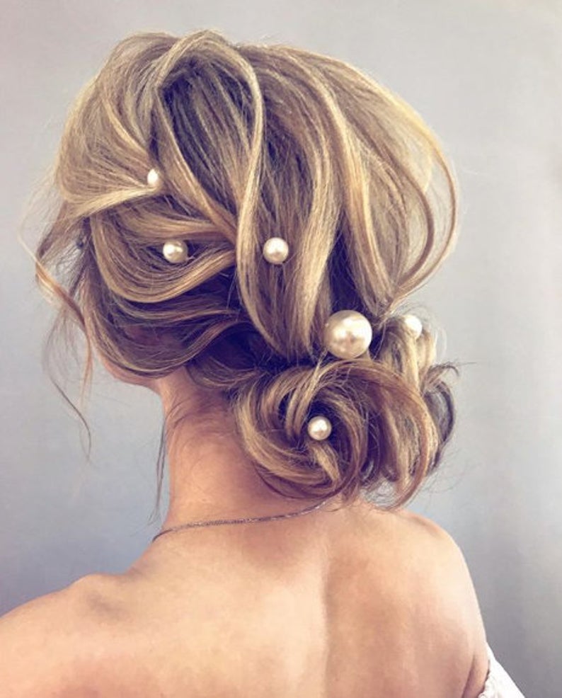 pearl hair pins