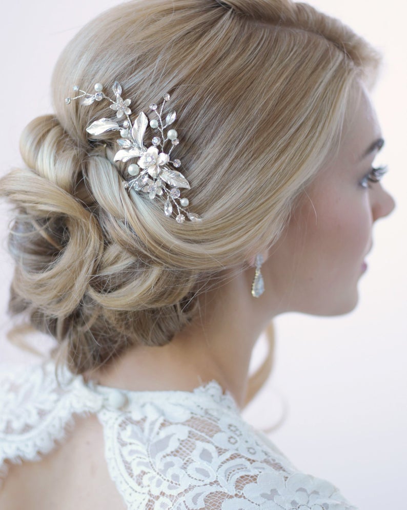 crystal hair comb