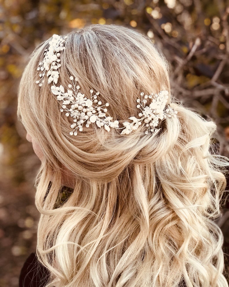 Ways to wear wedding comb