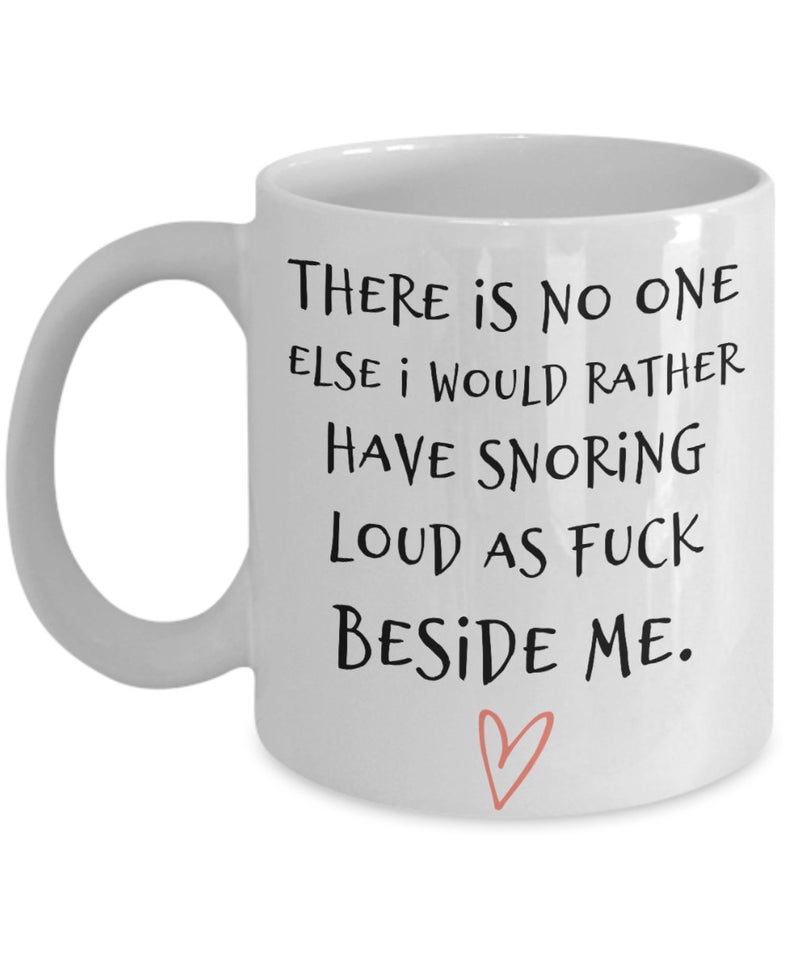 snoring mug