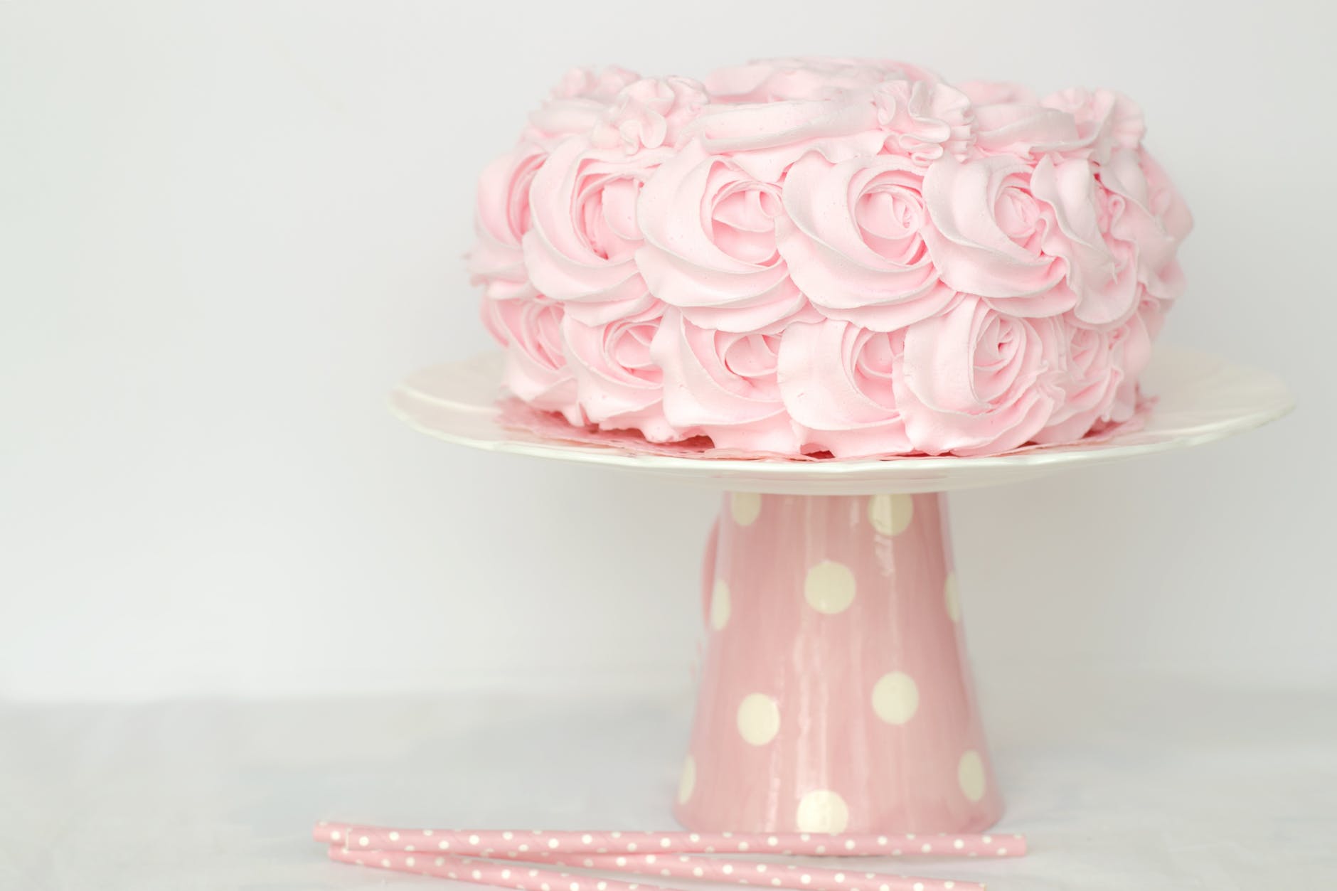 pink wedding cake