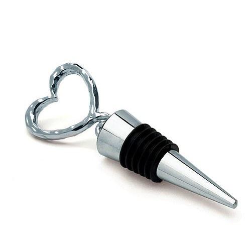 heart bottle stopper wedding favor