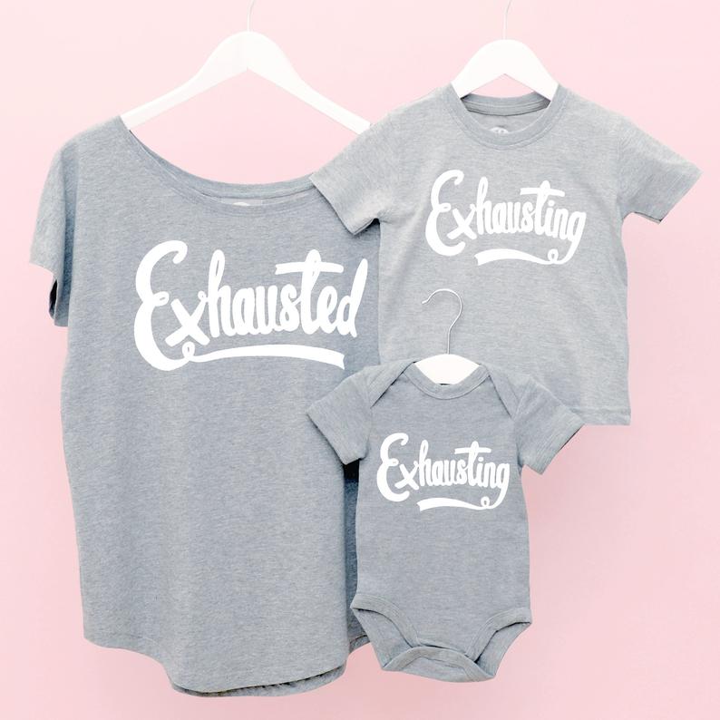 exhausted shirts for quarantine mothers day