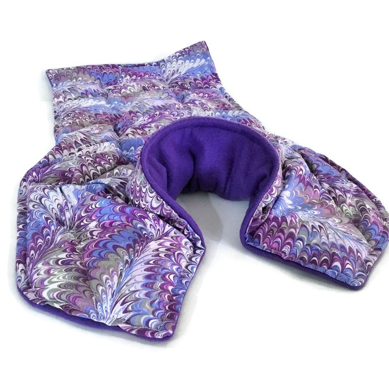 neck pillow in purple