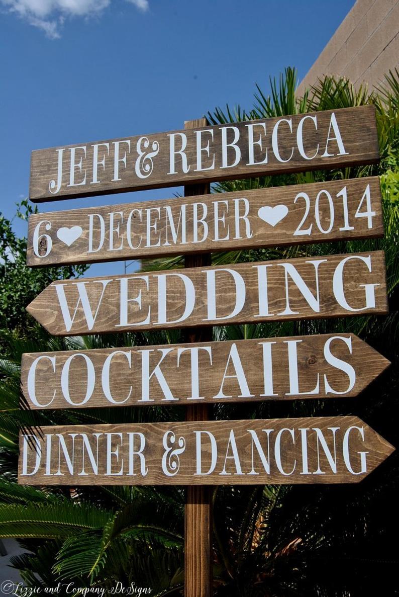 wedding signage