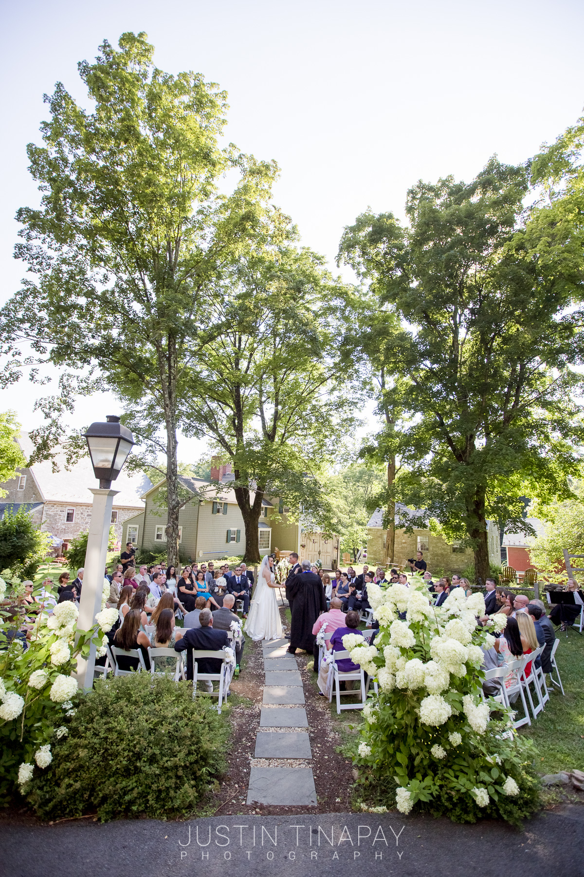 backyard wedding ceremony