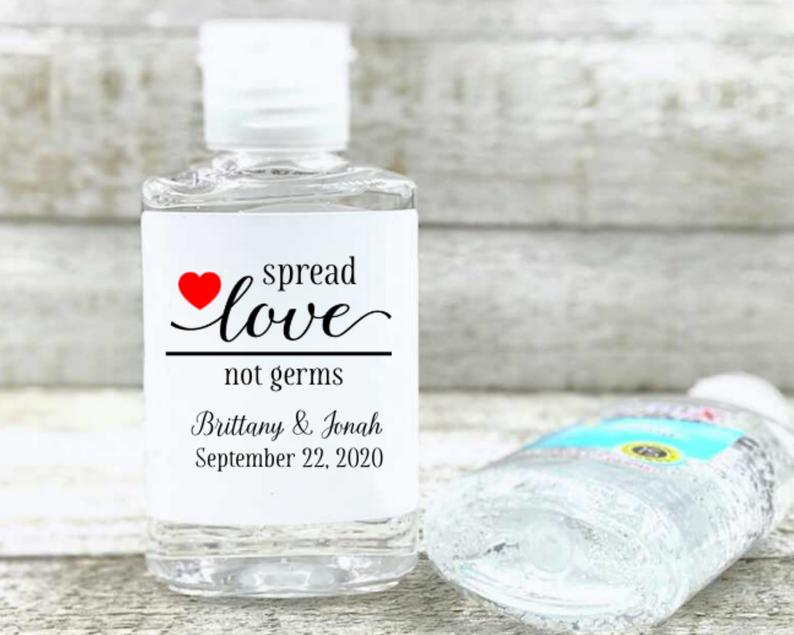 hand sanitizer labels