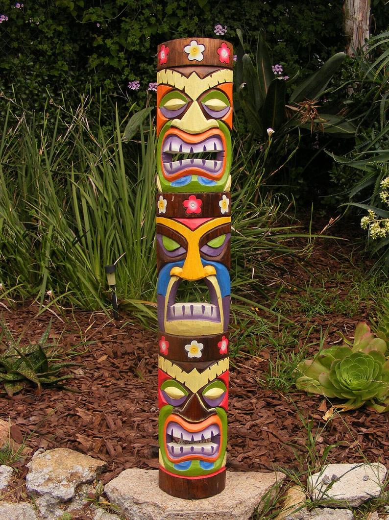 Tiki Totem Poles